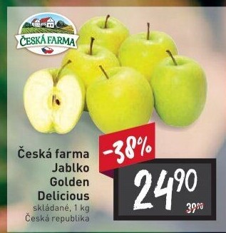 Jablka Golden Delicious Česká Farma