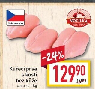 Kuřecí prsa s kostí Vocílka