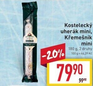 Salám Uherák kostelecký Kostelecké uzeniny
