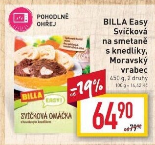 Svíčková na smetaně Easy Billa