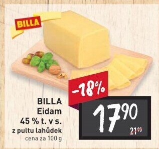 Sýr Eidam 45% Billa