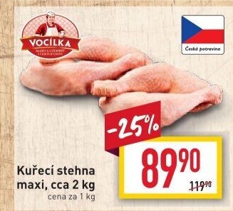 Kuřecí stehna Vocílka