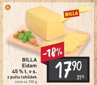 Sýr Eidam 45% Billa