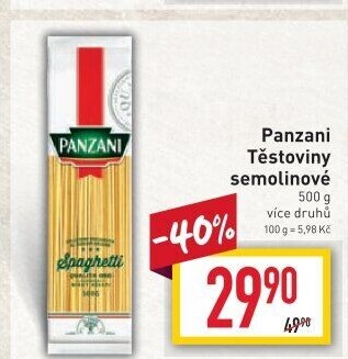 Těstoviny Panzani
