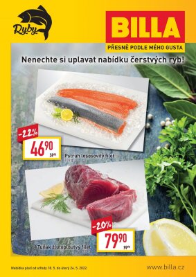 akční leták BILLA 18.5.2022-24.5.2022