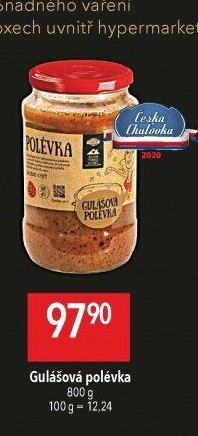 Gulášová polévka Globus
