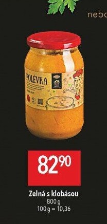 Polévka Zelná s klobásou Globus