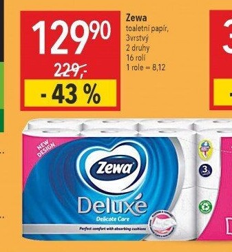 Toaletní papír 3vrstvý Deluxe Zewa