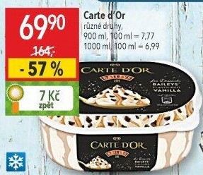 Zmrzlina ve vaničce Carte D'