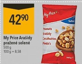 Arašídy pražené My Price