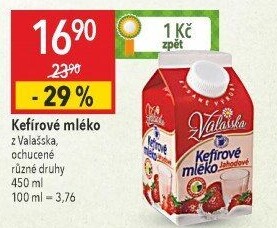 Kefírové mléko ochucené Mlékárna Valašské Meziříčí