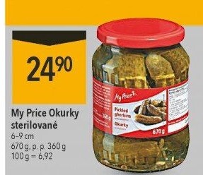 Okurky sterilované My Price