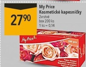 Papírové kapesníčky 2vrstvé My Price - box