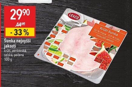 Šunka krůtí prsní nejvyšší jakosti LE&amp