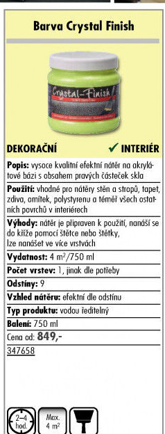 Kreativní barva Crystal finish Hornschuch AG