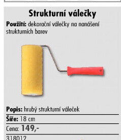 Malířský váleček strukturální