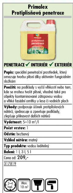 Penetrace Fungicidní Primalex