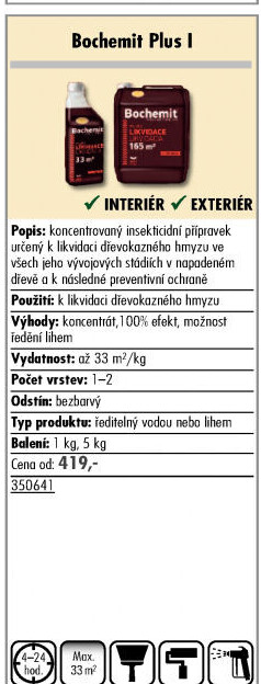 Přípravek na ochranu dřeva Bochemit Plus I