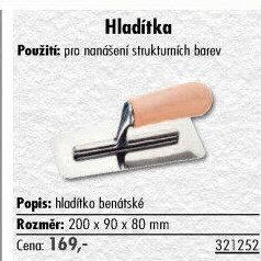 Zednické hladítko Ciret