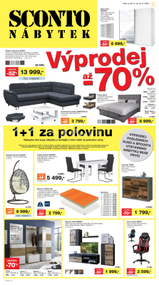 akční leták Sconto nábytek 20.5.2022-23.6.2022