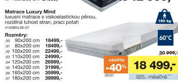 Matrace Luxury Mind