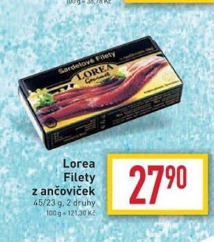 Ančovičky filety Gourmet Lorea