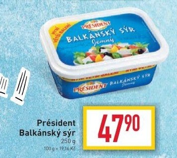 Balkánský sýr Président
