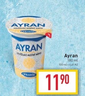 Jogurtový nápoj Ayran Moravia