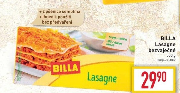 Lasagne Billa