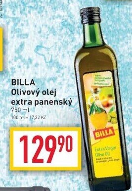 Olivový olej extra panenský Billa