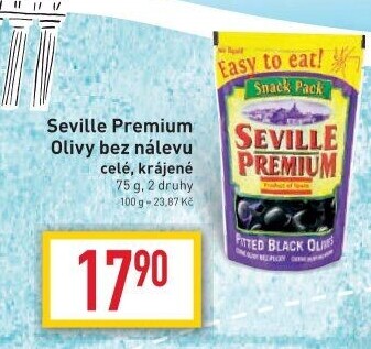 Olivy bez nálevu Seville Premium