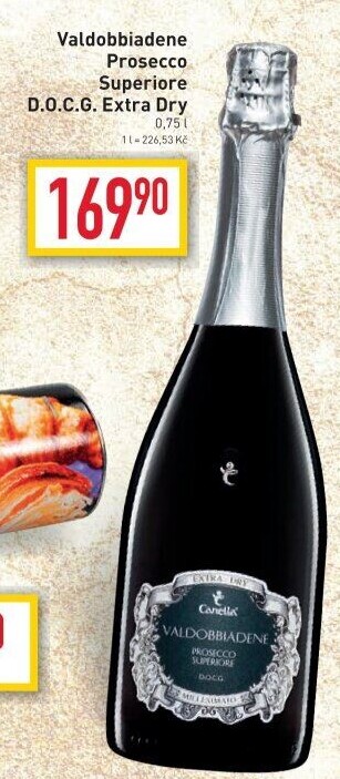Prosecco Extra Dry Superior DOCG Valdobbiadene Canella