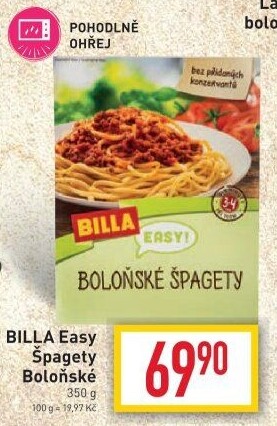 Špagety Boloňské Easy Billa