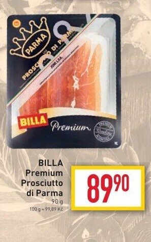 Šunka Prosciutto di Parma Premium Billa