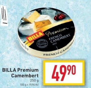 Sýr Camembert Billa Premium