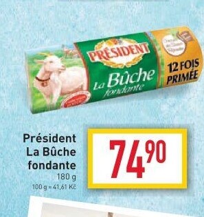 Sýr kozí La Buche fondante Président