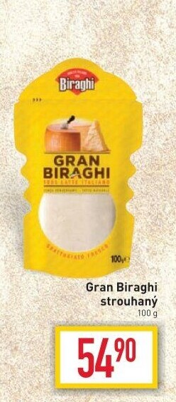 Sýr strouhaný Gran Biraghi