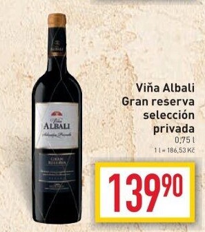 Víno Gran Reserva Selección Privada Vi?a Albali