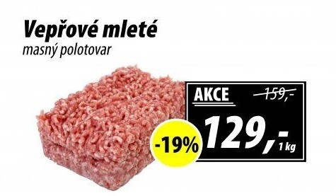 Maso mleté vepřové