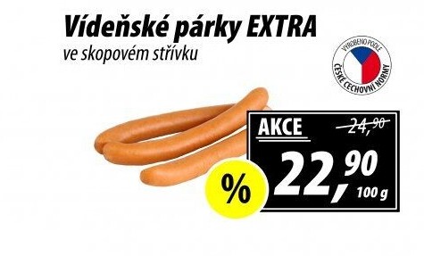 Párky vídeňské extra