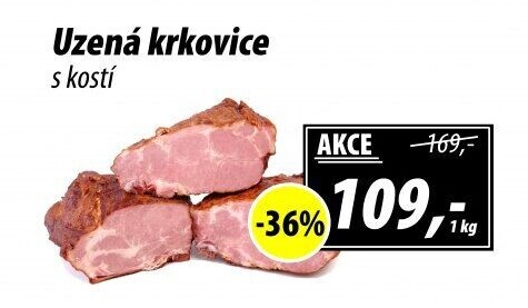 Uzená krkovice s kostí