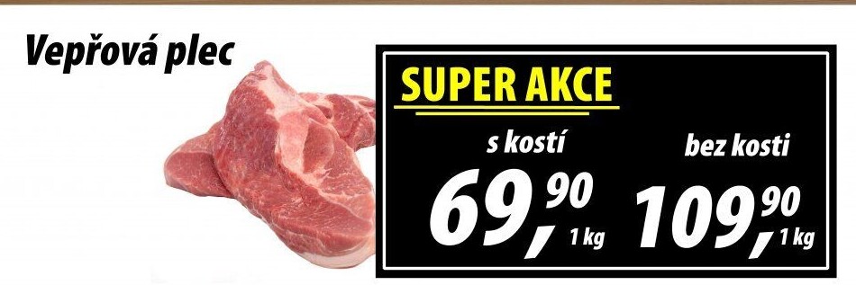 Vepřová plec s kostí