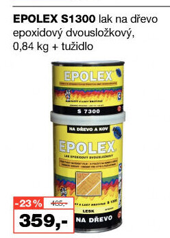 Dvousložkový lak na dřevo + tužidlo Epolex s1300