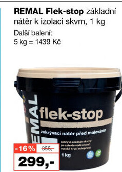 Izolační nátěr Flek - stop Remal