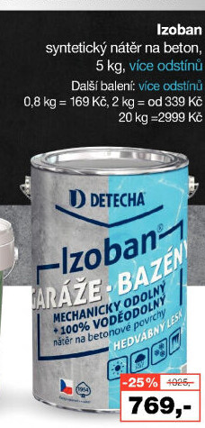 Nátěr na beton Izoban Detecha