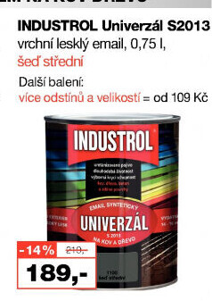 Nátěr na kov a dřevo Univerzál lesk Industrol