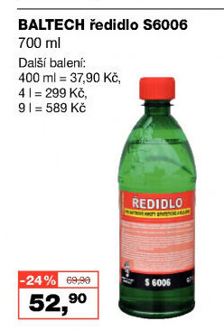 Ředidlo Barvy a laky Hostivař