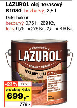 Terasový olej Lazurol