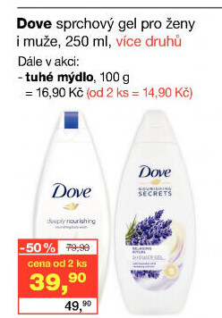 Tuhé mýdlo krémovéDove