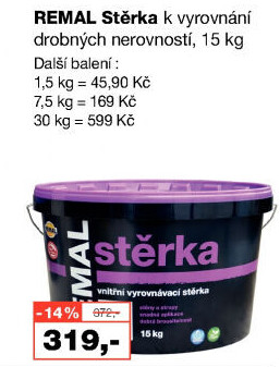 Vyrovnávací stěrka Remal